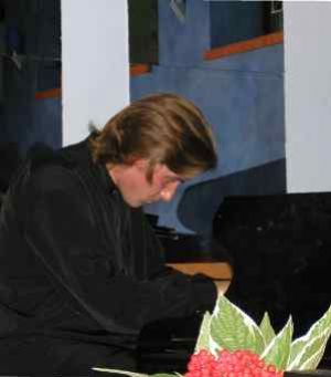 Stanislav Soloviev and Juliusz Adamowski during the 759 Liszt Evening in Klub "IK" in Trzebnica,   29 September 2006 r.  Fot. A. Zielinska.